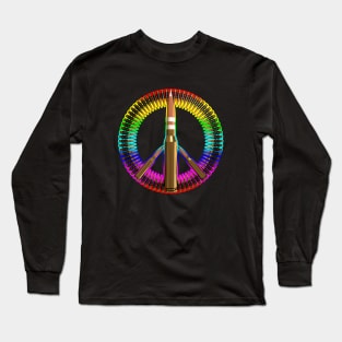 Peace (Through Superior Firepower) Long Sleeve T-Shirt